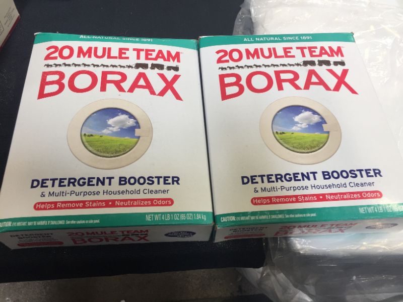 Photo 2 of 20 Mule Team Borax Natural Laundry Booster 65 Ounce pack of 2
