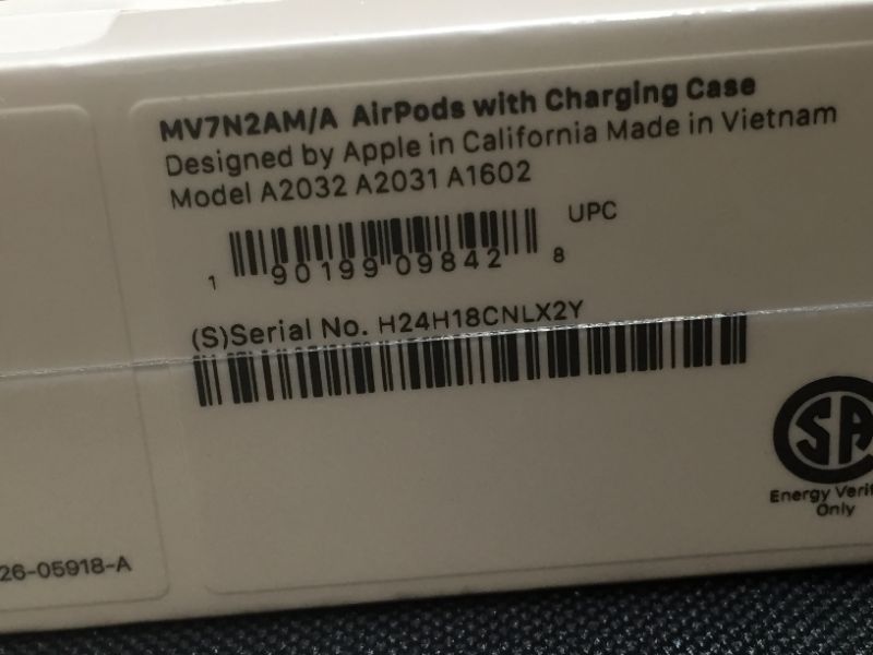 Photo 6 of Apple AirPods (2nd Generation) (brand new factory sealed)
