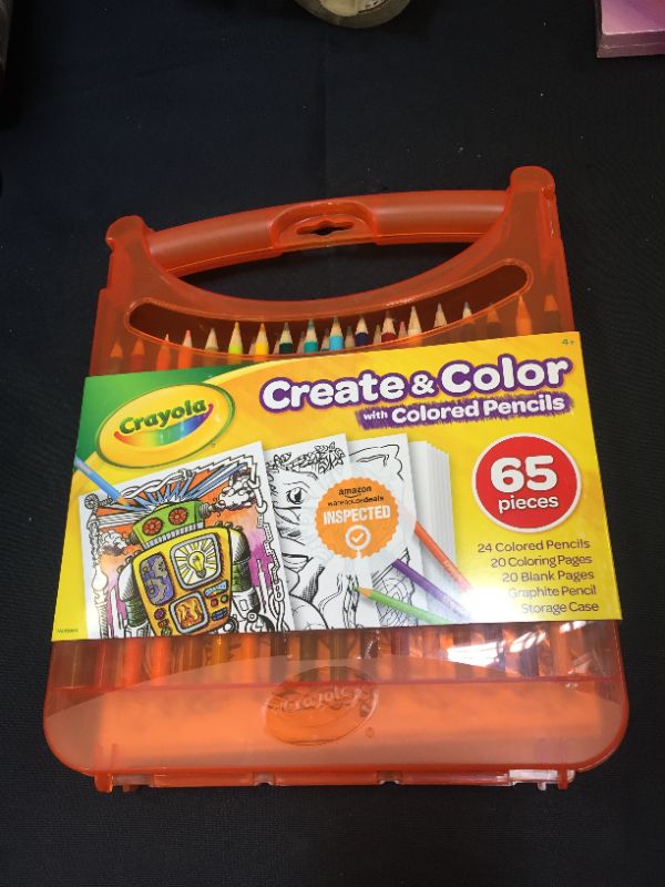 Photo 1 of Crayola Colored Pencils Coloring Art Case with Coloring Pages, Gift For Kids, Ages 4, 5, 6, 7, 8, Packaging May Vary