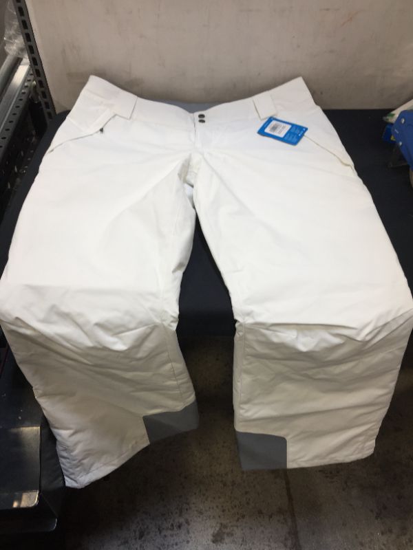 Photo 4 of Columbia Women's Arctic Trip Snow Omni Heat Waterproof Pants (White, XL)