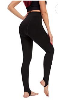 Photo 1 of JOYSHAPER Fleece Line Leggings for Women High Waist Yoga Pants Thermal Running Tights Workout Pants SIZE LARGE 