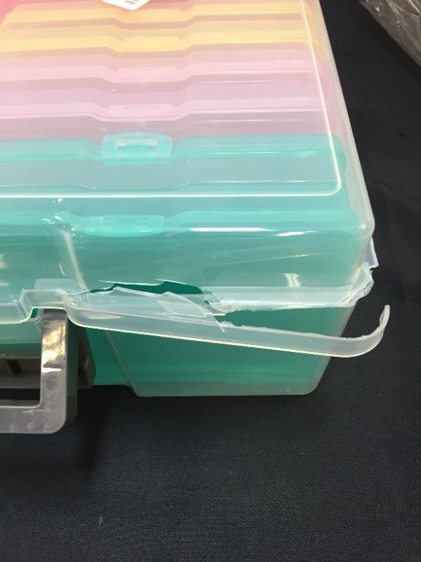 Photo 1 of Photo Case 5" x 7" Photo Box Storage and Craft Keeper - 18 Inner Photo Keeper Photo Organizer Cases Photos Storage Containers Box for Photos (Color)