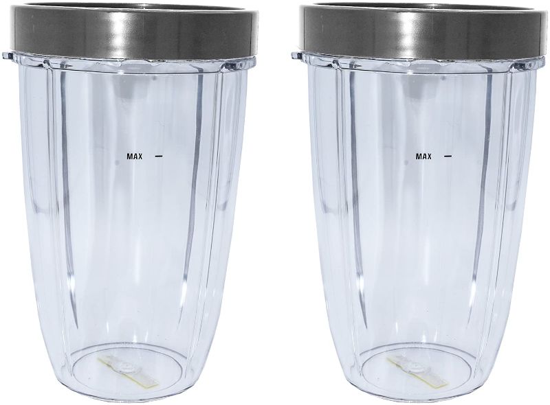 Photo 1 of Blendin Replacement Parts, Compatible with Nutribullet 600 and 900 Watts Blender Juicer Only (2 Tall Jars and 2 Lip Rings)