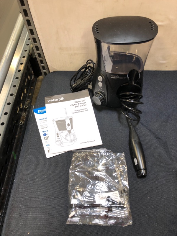 Photo 1 of Waterpik Aquarius Water Flosser Professional For Teeth, Gums, Braces, Dental Care, Electric Power With 10 Settings, 7 Tips For Multiple Users And Needs, ADA Accepted, Black WP-662
