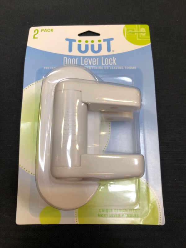 Photo 2 of Door Lever Lock (2 Pack) Child Proof Doors & Handles 3M Adhesive - Child Safety By Tuut
