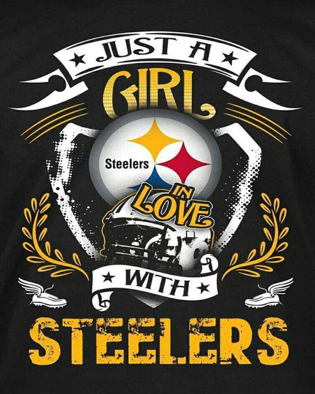 Photo 1 of 5D DIY Diamond Painting Just A Girl In Love With Pittsburgh Steelers 16x20 inch Round Drill Rhinestone Embroidery For Wall Decoration
