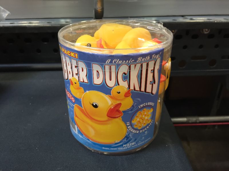 Photo 1 of Kangaroo's Small Rubber Duck Baby Bath Toy in a Bucket
