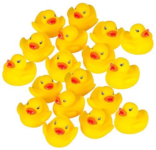 Photo 1 of Kangaroo's 18 Piece Rubber Duck Baby Bath Toy in a Bucket
