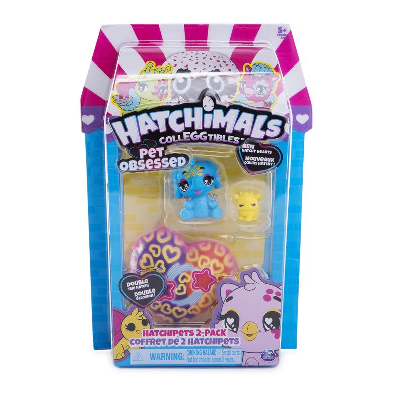 Photo 1 of HATCHIMALS COLLEGGTIBLES - Pet Obsessed - Hatchipets 2-Pack New Hatchy Hearts!
