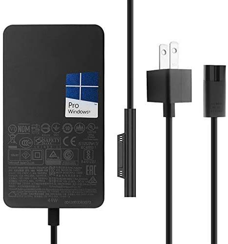 Photo 1 of AC Charger 44W 15V 2.58A Power Supply Compatible with Microsoft Surface Pro 6 Pro 5 Fits Model 1796 1800 Power Cord with 5V 1A USB Charging Port
