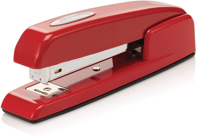 Photo 1 of Swingline Stapler, 747 Iconic Desktop Stapler, 25 Sheet Capacity, Desk, Office, Rio Red (74736)