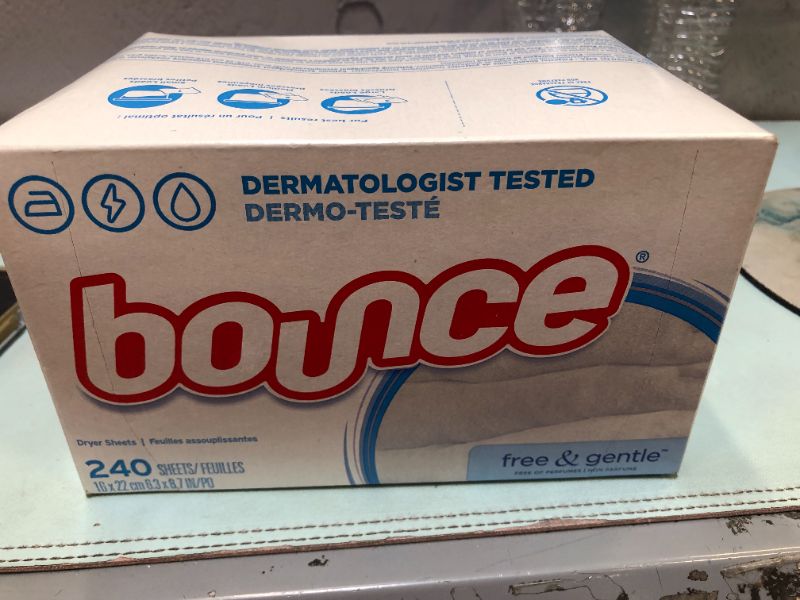 Photo 2 of Bounce Fabric Softener Dryer Sheets Free & Gentle 240CT