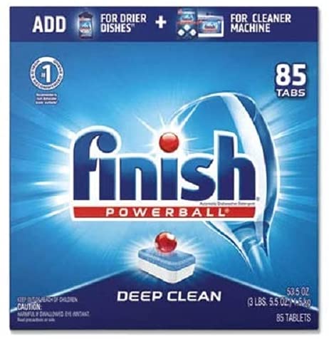 Photo 1 of  Finish Powerball Dishwasher Tabs, Fresh Scent, 85/Box 89729 - 1 Each