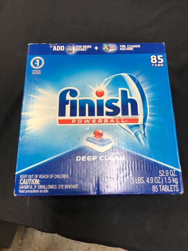 Photo 2 of  Finish Powerball Dishwasher Tabs, Fresh Scent, 85/Box 89729 - 1 Each