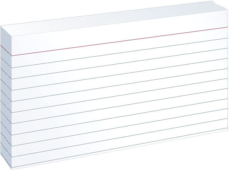 Photo 1 of 3 PACK - Oxford Ruled Index Cards, 3" x 5", White, 100 Cards per Pack (31)