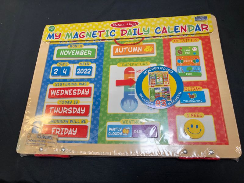 Photo 2 of Melissa & Doug My First Daily Magnetic Calendar