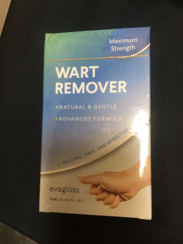 Photo 2 of  Evagloss Wart Remover Liquid - Maximum Strength- Painlessly Removes Common and Plantar Warts- BONUS Cotton Swabs