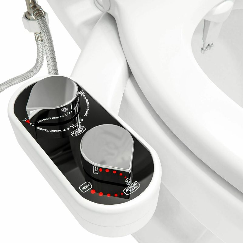 Photo 1 of Clear Rear The Buttler Bidet Attachment (1 Unit) Mechanical Toilet Bidet Sprayer