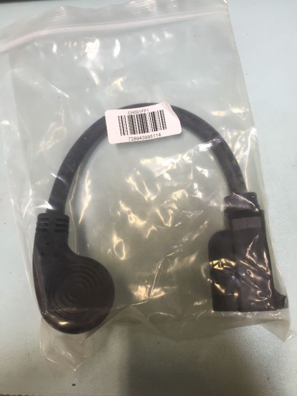 Photo 1 of 1-Foot Flat Plug Angled Extension Power Cable 16 AWG
