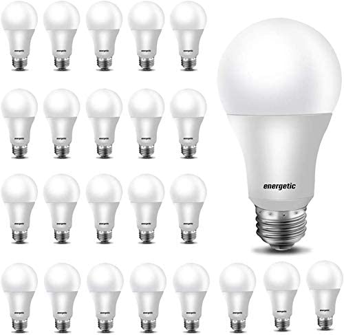 Photo 1 of 24-Pack A19 LED Light Bulb, 60 Watt Equivalent, Daylight 5000K, E26 Medium Base, Non-Dimmable LED Light Bulb, UL Listed