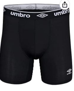 Photo 1 of UMBRO Men's Athletic Stretch 6" Boxer Briefs 3-Pack SMALL 2 CHECKERED 1 BLACK