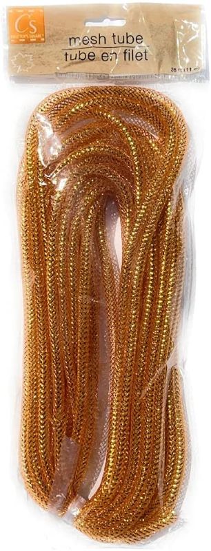 Photo 1 of 2 PACK - Crafters Square Decorative MESH TUBING 12/Yards COPPER (NOT ORANGE)