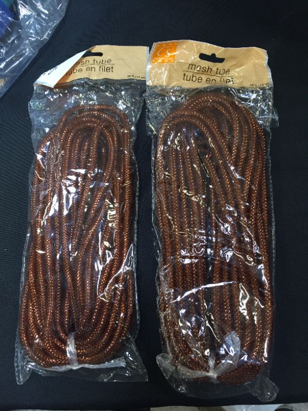 Photo 2 of 2 PACK - Crafters Square Decorative MESH TUBING 12/Yards COPPER (NOT ORANGE)