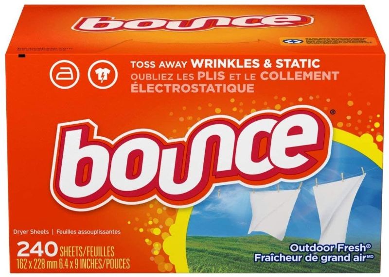 Photo 1 of Bounce Fabric Softener Sheets, Outdoor Fresh, 240 sheets