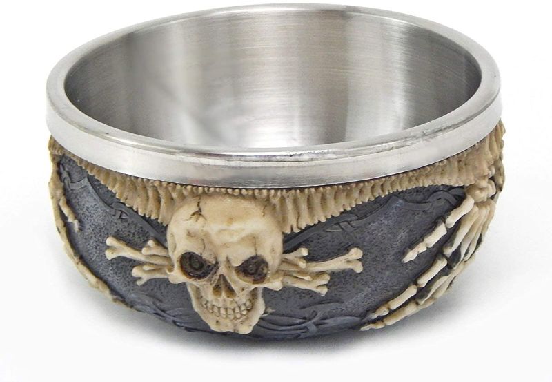 Photo 1 of Bellaa 26553 Celtic Skull Bowl Ossuary Jewelry Stash Candy 5 inch
