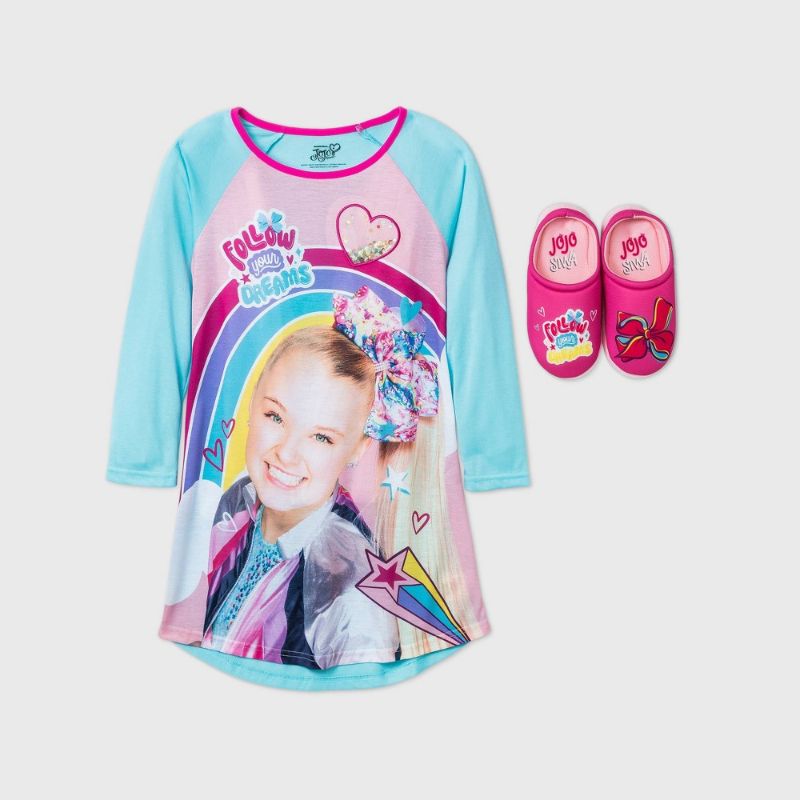 Photo 1 of Jojo Siwa Girls Pajama Nightgown Size 6 - 6x 
