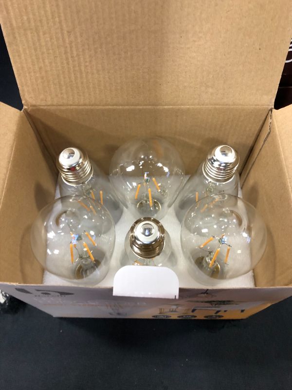 Photo 2 of Berelli 6-PACK LED Edison Light Bulbs - ST64 - 6W (60W Equivalent) - E26 Base - 2700K Warm White - CRI above 90+ - Energy Saver - Ultra Durable - Eye Protective - Flicker Free - Ideal for Home Bedroom Office String Lights (6 Pack)
