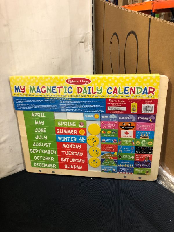 Photo 2 of Melissa & Doug My First Daily Magnetic Calendar
