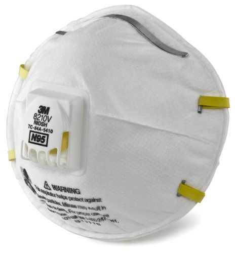 Photo 1 of 3M™ 8210V N95 Disposable Particulate Respirator, 10/Box
