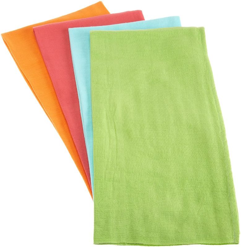 Photo 1 of DII Bright Utility Floursack Dishtowel, Set of 4, Bright (88762)
