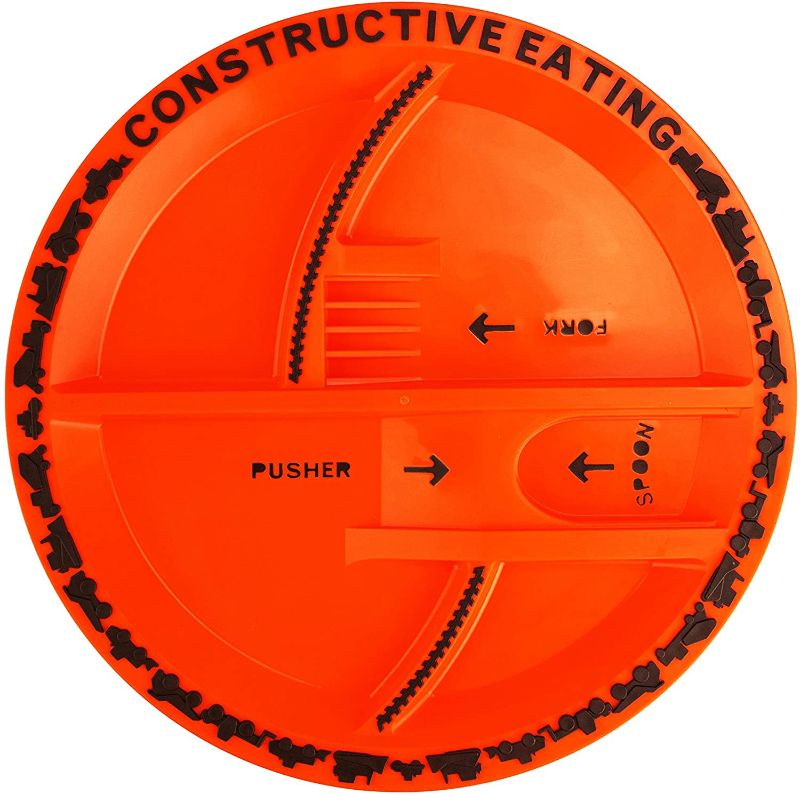 Photo 1 of Constructive Eating Made in USA Construction Plate for Toddlers, Infants, Babies and Kids - Made With Materials Tested for Safety
