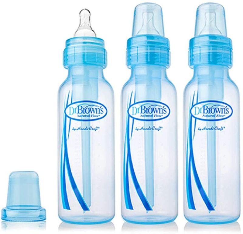 Photo 1 of Dr. Brown's Standard Blue 8oz Bottles - 3 Pack
