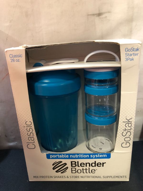 Photo 2 of BlenderBottle Combo Pack 28-Ounce Bottle and 3-Piece GoStak Container
