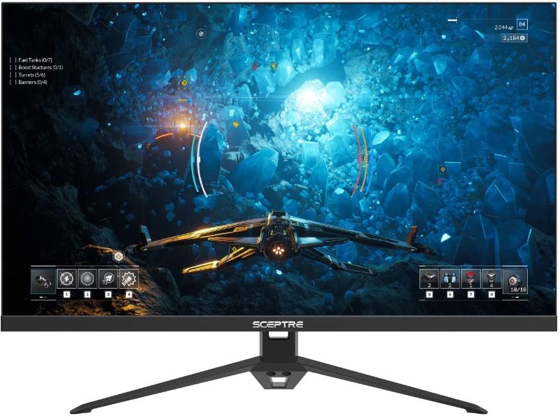 Photo 1 of Sceptre IPS 27" Gaming 165Hz 144Hz HDMI DisplayPort FHD LED Monitor, AMD FreeSync FPS RTS Build-in Speakers Machine Black (E275B-FPT168)
