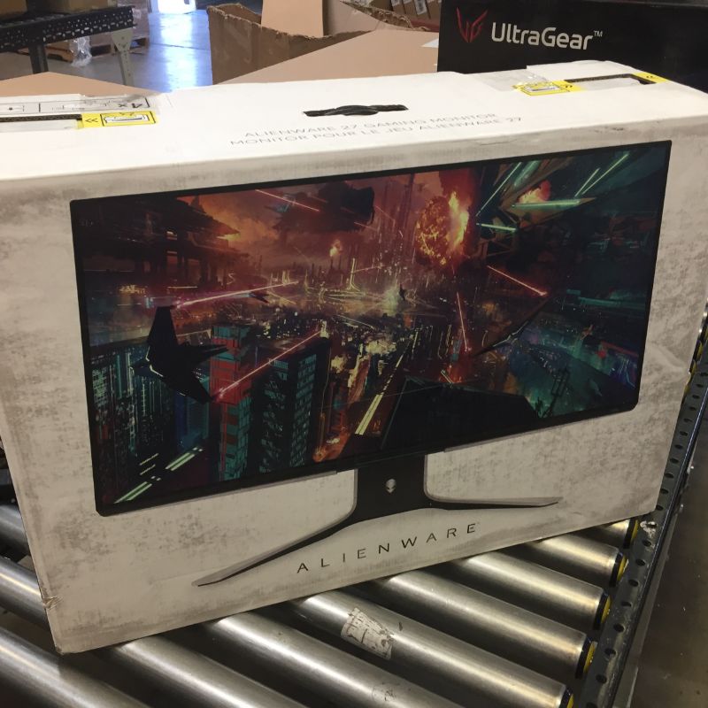 Photo 2 of Alienware 27 Gaming Monitor - AW2721D - 240Hz, 27 Inch QHD (Quad High Definition), Fast IPS Monitor with VESA Display HDR 600, NVIDIA G-SYNC Ultimate Certification, White, XW3CK
