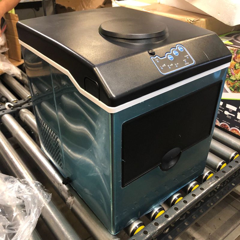 Photo 4 of SOUKOO 2 in 1 Water Ice Maker, 48lbs Daily Ice Cube Makers,Stainless Steel Ice Makers Countertop,Tabletop Ice Maker Machine with a Scoop and a 4.5 Pound Storage Basket
