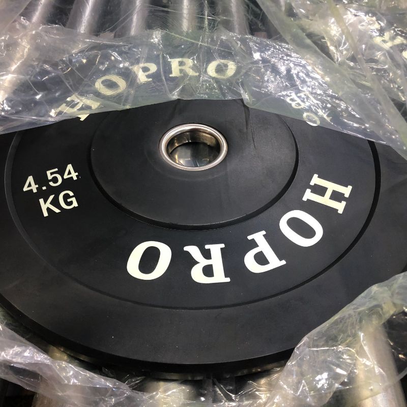 Photo 1 of  2 Pack BalanceFrom Signature Fitness 2" Olympic Bumper Plate Weight Plates with Steel Hub in Pairs or Sets - 100% Virgin Rubber
