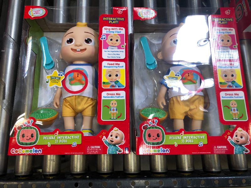 Photo 1 of 2x Cocomelon JJ Deluxe Interactive Doll,CMW0058
