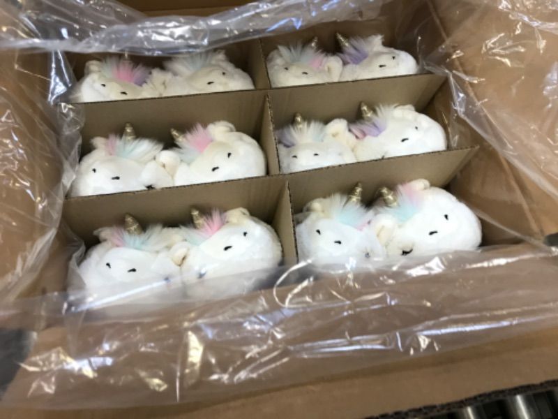 Photo 1 of Girls' Delaney Unicorn Slippers - Cat & Jack™ White --- Toddler 9/10 LARGE --- BOX OF 6