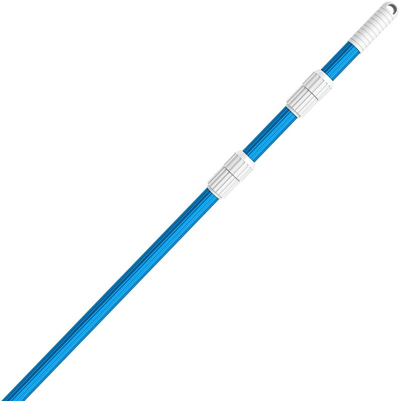 Photo 1 of BLIKA 16.5FT Blue Aluminum Telescopic Swimming Pool Pole, 1.30mm Thickness, Pool Pole Telescopic, Pool Poles for Cleaning
