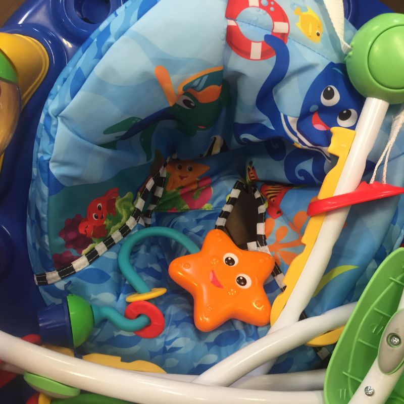 Photo 3 of Baby Einstein Neptune's Ocean Discovery Activity Jumper, Ages 6 months +, Multicolored, 32 x 32 x 33.13"
