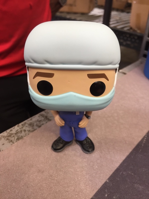 Photo 2 of Funko POP! Heroes: Front Line Workers - Male (Blue Scrub) Vinyl Figure
