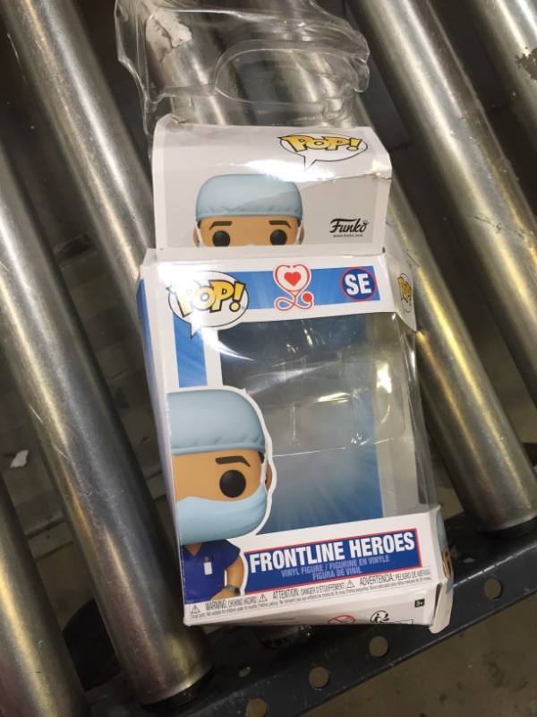 Photo 3 of Funko POP! Heroes: Front Line Workers - Male (Blue Scrub) Vinyl Figure
