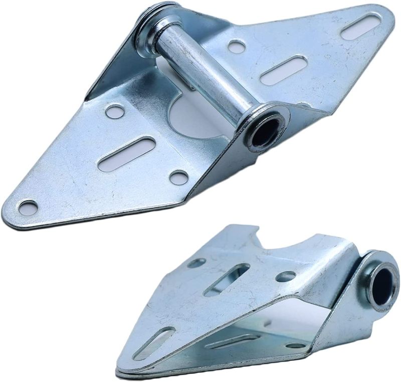 Photo 2 of 8x Garage Door Hinges with Galvanized Finish - Heavy Duty 14 Gauge Steel, Suitable for Residential/Light Commercial Garage Door Replacemen 2 Designs