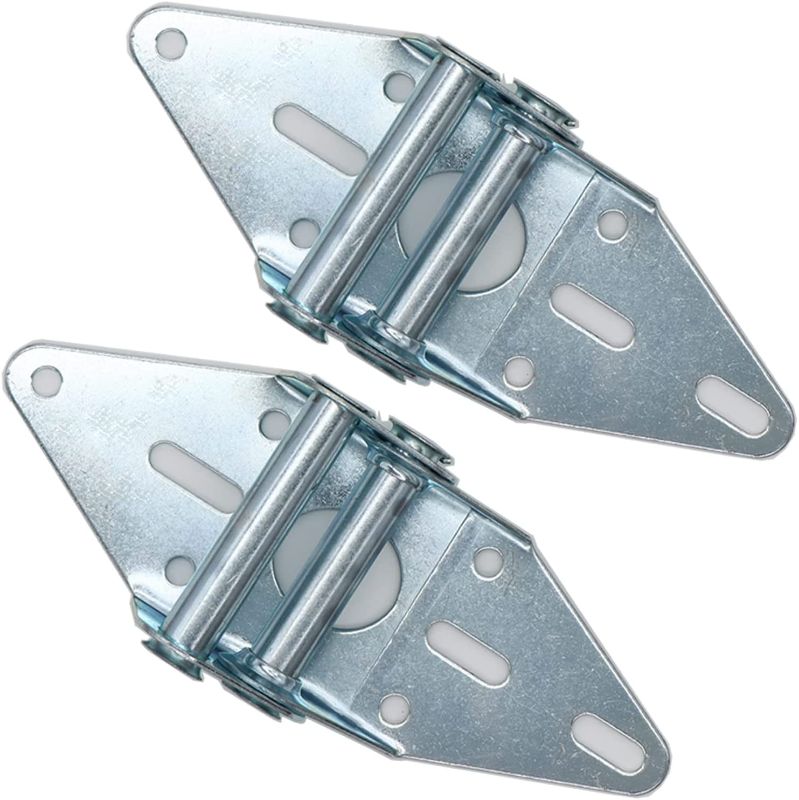 Photo 1 of 8x Garage Door Hinges with Galvanized Finish - Heavy Duty 14 Gauge Steel, Suitable for Residential/Light Commercial Garage Door Replacemen 2 Designs