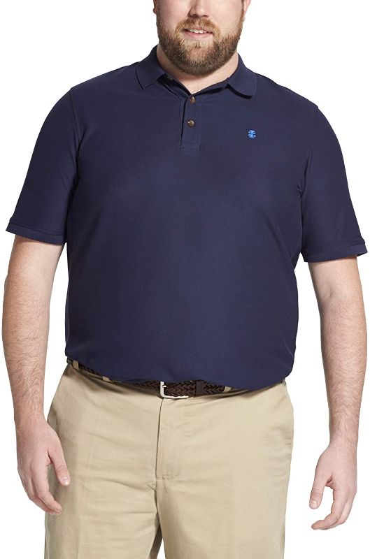 Photo 1 of IZOD Men’s Big and Tall Advantage Performance Stretch Short Sleeve Solid Polo Shirt
Size: 3X-Large Tall